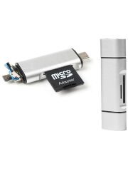 Type-C Usb Micro Sd Kart Okuyucu Çevirici Dönüştürücü Adaptör PC, Dizüstü, Tablet, Telefon Uyumlu