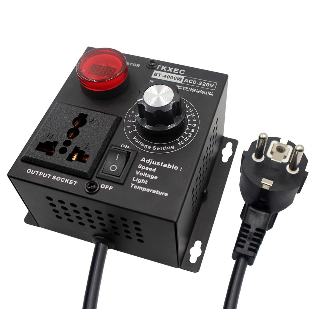 Anunnaki AC 220V 4000W SCR Elektronik Voltaj  RegülatörüSıcaklık Motor Fan Hız Kontrolörü