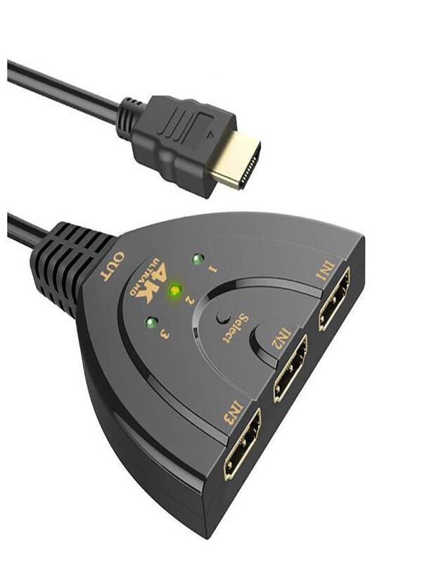 Anunnaki HDMI 4K Ultra Hd 2160P USB Güç Kablolu HDMI 3 Port Ultra HD Switch Çoklayıcı Çoğaltıcı