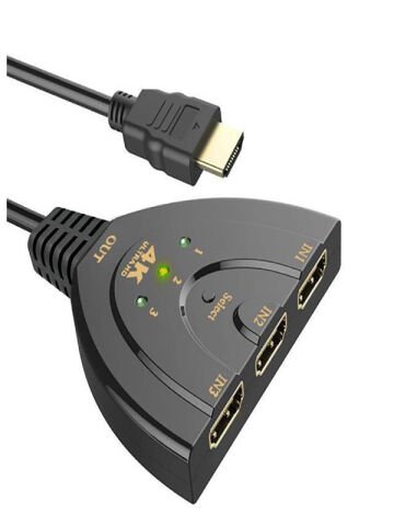 Anunnaki HDMI 4K Ultra Hd 2160P USB Güç Kablolu HDMI 3 Port Ultra HD Switch Çoklayıcı Çoğaltıcı