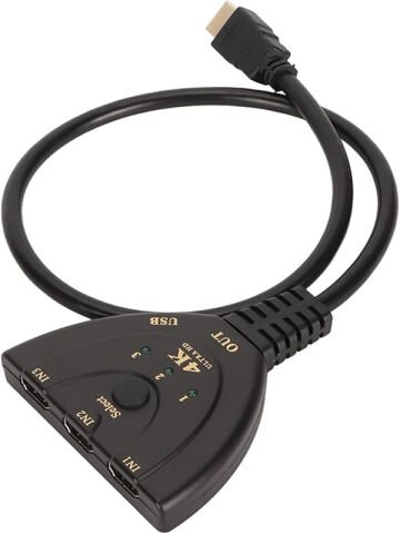 Anunnaki HDMI 4K Ultra Hd 2160P USB Güç Kablolu HDMI 3 Port Ultra HD Switch Çoklayıcı Çoğaltıcı