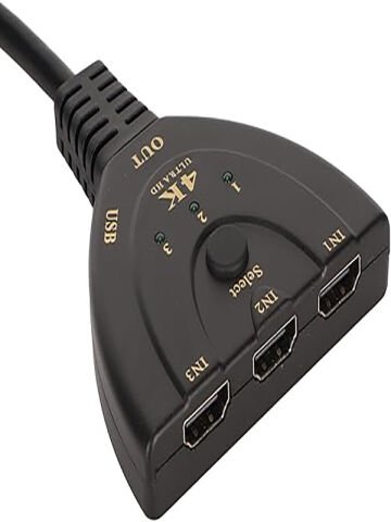 Anunnaki HDMI 4K Ultra Hd 2160P USB Güç Kablolu HDMI 3 Port Ultra HD Switch Çoklayıcı Çoğaltıcı