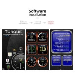 V2.1 OBDII OBD2 Mini Bluetooth Android Oto Arıza Tespit Cihazı Motor Devri Yakıt Sistemi