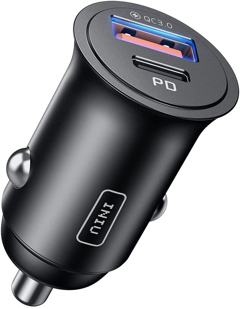 60W Araç Hızlı Şarj Cihazı QC 3.0 5A PD USB + Type C Araç Şarj Aleti