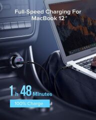 60W Araç Hızlı Şarj Cihazı QC 3.0 5A PD USB + Type C Araç Şarj Aleti