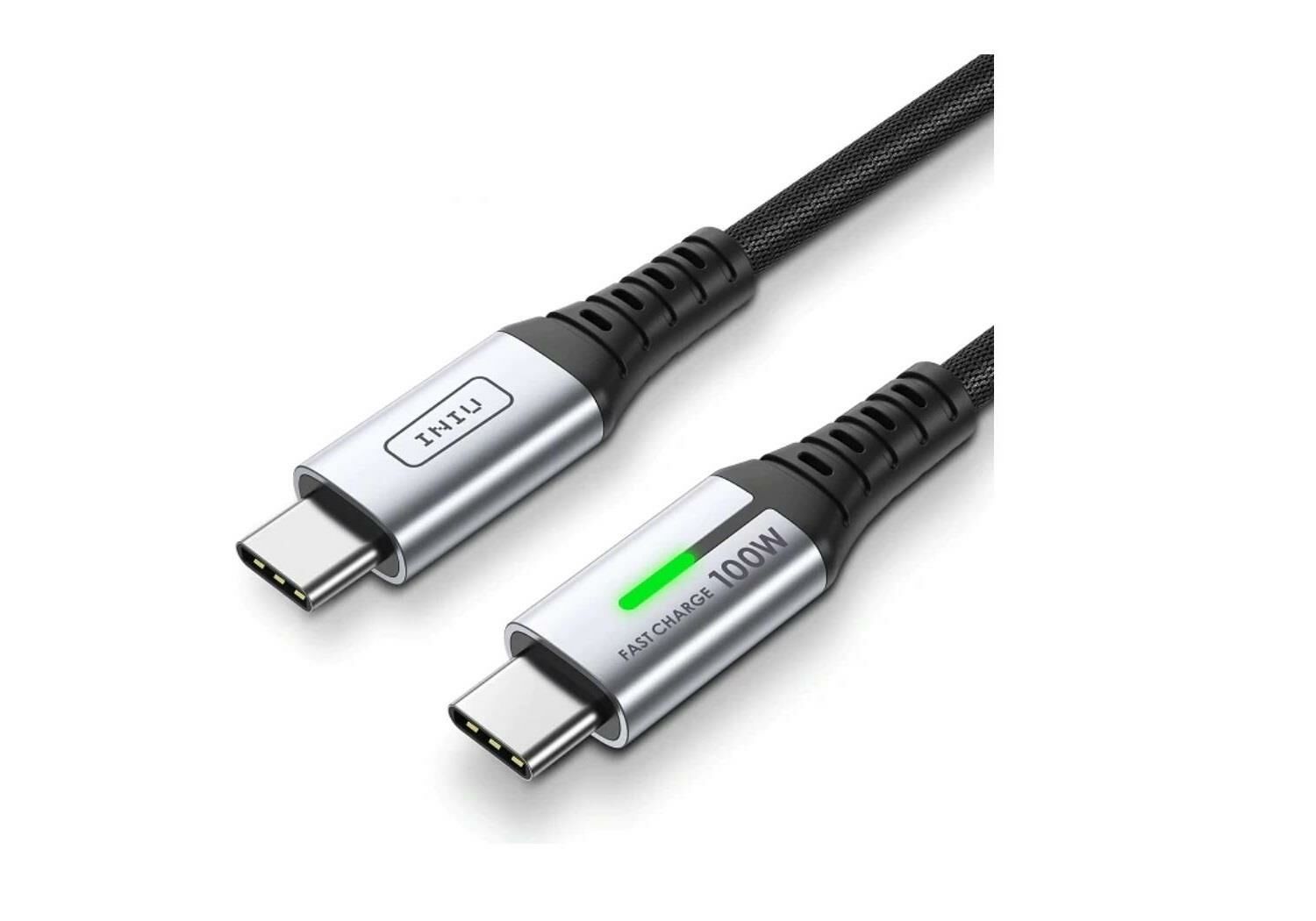 100W USB Type-C Hızlı Şarj Kablosu 5A Xiaomi Macbook iPad Pro