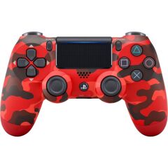 PC ve Ps4 Uyumlu Oyun Kolu Doubleshock Titreşimli 4 Gamepad Kamuflaj Kırmızı