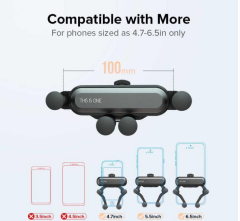 AN4765 Gravity Araç Telefon Tutucu Evrensel 4.7-6.5inç Oto Phone Holder