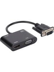 VGA HDMI Dönüştürücü Adaptörü VGA Kaynak Çıkışı Tv Dizüstü Bilgisayar Masaüstü Monitör İçin