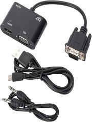 VGA HDMI Dönüştürücü Adaptörü VGA Kaynak Çıkışı Tv Dizüstü Bilgisayar Masaüstü Monitör İçin