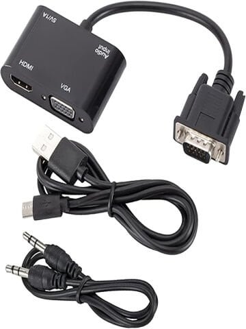 VGA HDMI Dönüştürücü Adaptörü VGA Kaynak Çıkışı Tv Dizüstü Bilgisayar Masaüstü Monitör İçin