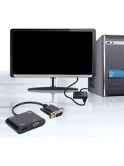 VGA HDMI Dönüştürücü Adaptörü VGA Kaynak Çıkışı Tv Dizüstü Bilgisayar Masaüstü Monitör İçin