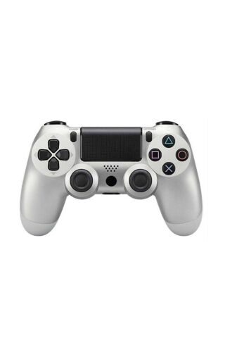 PC ve Ps4 Uyumlu Oyun Kolu Doubleshock Titreşimli 4 Gamepad Gümüş