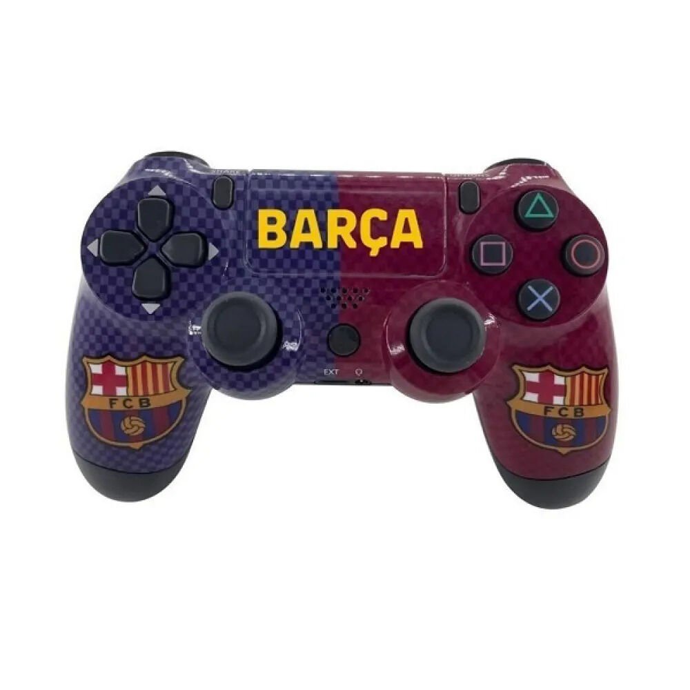 PC ve Ps4 Uyumlu Oyun Kolu Doubleshock Titreşimli 4 Gamepad Barcelona Desen