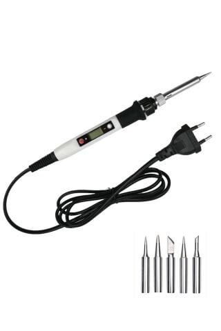 Anunnaki 80w Dijital Lcd Ekranlı Isı Ayarlı Havya Lehim Makinesi Digital Soldering Kalem Havya Lehim Makinesi