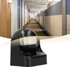 Anunnaki PIR Kızılötesi 180 Derece Enerji Tasarruflu Kolay Kurulum Hareket Sensörü Siyah