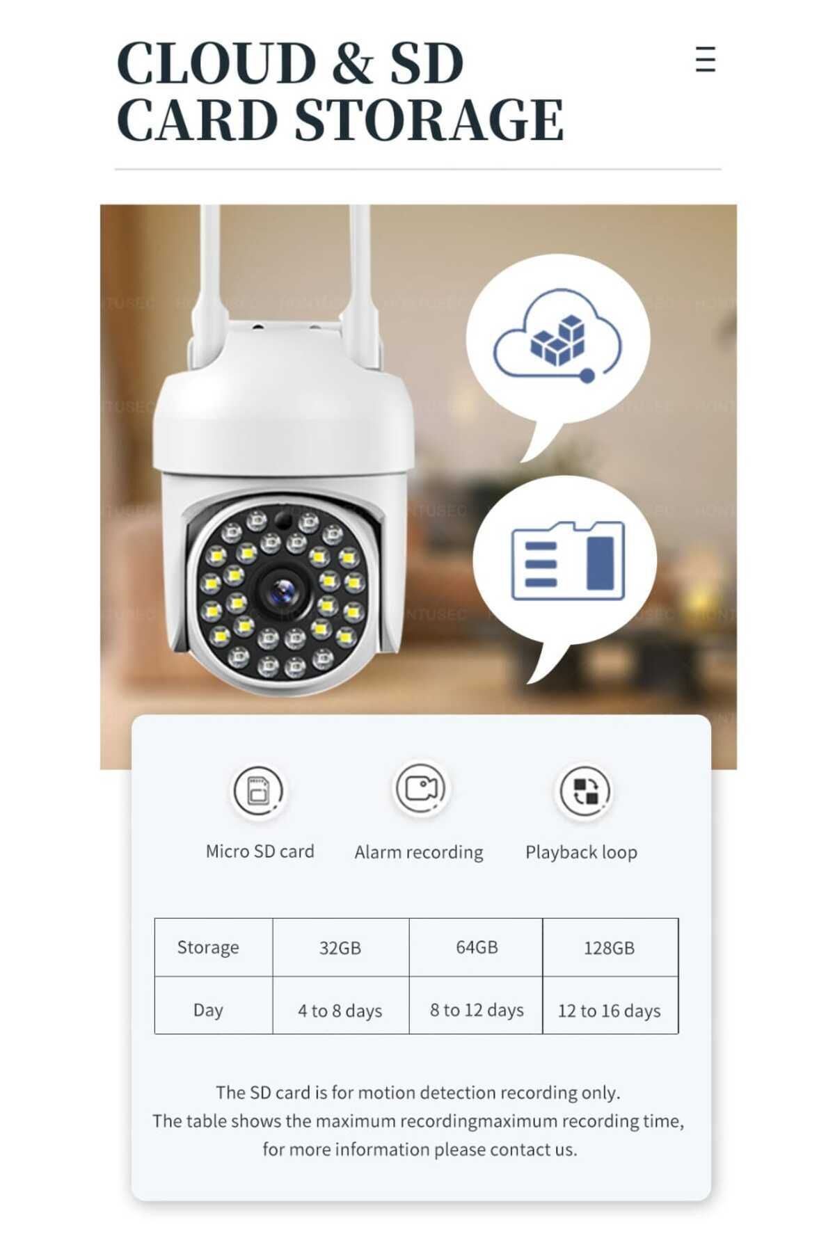 Al-ptz01 Akıllı Ip Kamera Su Gecirmez Kamera