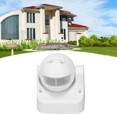 Anunnaki PIR Kızılötesi 180 Derece Enerji Tasarruflu Kolay Kurulum Hareket Sensörü Beyaz