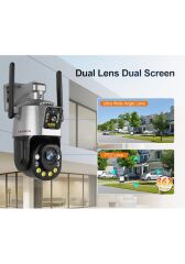 36x Optik Zoomlu PTZ Çift Kameralı Ev Ofis Tarla Kablosuz 6Mp 4k Wifi Kamera