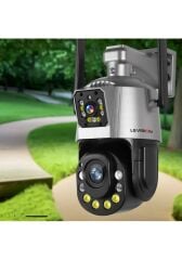 36x Optik Zoomlu PTZ Çift Kameralı Ev Ofis Tarla Kablosuz 6Mp 4k Wifi Kamera