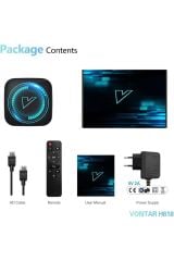 H618 Android TV Box Medya Oynatıcı Allwinner 4GB RAM 64GB ROM