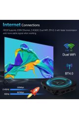 H618 Android TV Box Medya Oynatıcı Allwinner 4GB RAM 64GB ROM