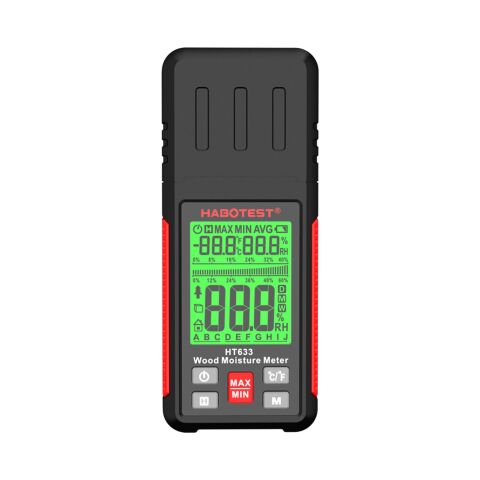 Habotest Dijital Odun Nem Ölçer Pin Tipi Ahşap ve Ortam Sıcaklığı Ölçme Aleti