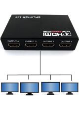 Anunnaki 4 Port HDMI Splitter | 4K UHD Full HD 1080p Monitör Çoklayıcı Adaptör