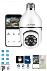 360 Ptz Ip Kamera Gece Görüş Kablosuz Bebek Evcil Hayvan Güvenlik Akıllı Ampul Wifi Kamera E27 Duy