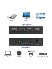 Anunnaki 4 Port HDMI Splitter | 4K UHD Full HD 1080p Monitör Çoklayıcı Adaptör
