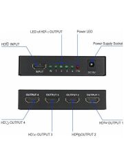 Anunnaki 4 Port HDMI Splitter | 4K UHD Full HD 1080p Monitör Çoklayıcı Adaptör