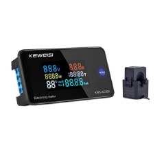 AN300 100A Dijital Voltmetre AC50-300V Güç Akım Ölçer Wattmetre Ölçüm Cihazı + Split Core