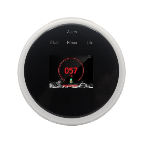 Tuya WiFi GAZ LPG Kaçak Sensörü Alarmı Yangın Güvenlik Dedektörü APP Kontrol