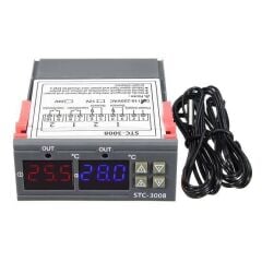 STC-3028 Dijital Sıcaklık Nem Kontrol Cihazı 220V 10A Kuluçka Termostat Higrometre
