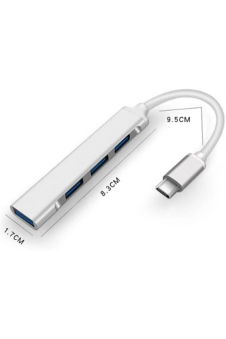 Type-c To Usb Hub 4 Port Çoklayıcı Macbook Ile Uyumlu Çoğaltıcı Type C To Usb Converter Hub