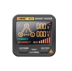 ANENG AC11 Dijital Akıllı Soket Test Cihazı Multimetre Gerilim Test Soketi Dedektörü