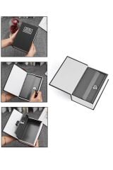 Kitap Sözlük Şeklinde Gizli Kilitli Kasa Para Kumbarası Siyah