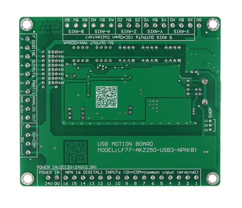 LF77-AKZ250-USB3-NPN 3 Eksen CNC Mach3 Hareket Kontrol Kartı