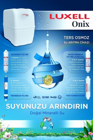 Lxs-p1 Onix Ro Uyumlu Kompakt Pompalı Su Arıtma Cihazı New Product 2024 Ücretsiz kurulum
