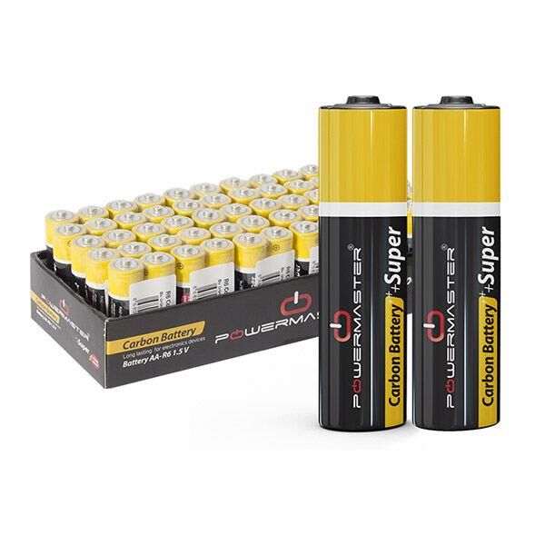 Super Carbon Kalem Pil 1 Kutu (60 Ad) AA Toptan R6 AA LR6