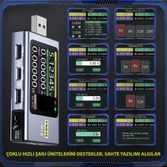 Anunnaki FNB58 Ampermetre Akım ve Voltmetre USB Test Cihazı