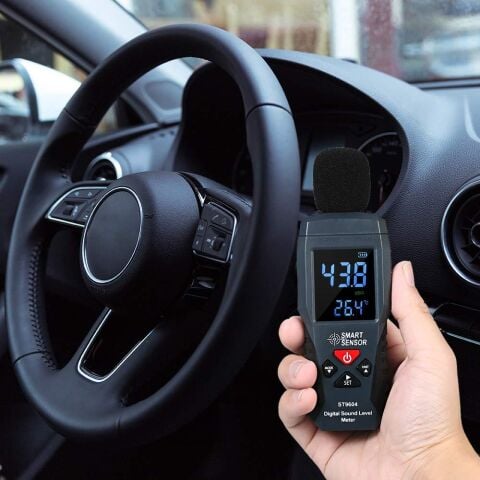 Smart Sensor ST9604 Desibel Ses Seviyesi Gürültü Ölçer Ölçüm 30-130dB dB Dedektörü Ses Test Cihazı