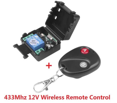 RF Uzaktan Kumandalı Röle Kartı 433Mhz Garaj Kepenk Oto 12V 10A Alıcı Verici