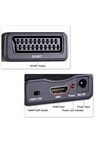 Anunnaki Hdmı To Scart Av Video Tv Çevirici Dönüştürücü Adaptör