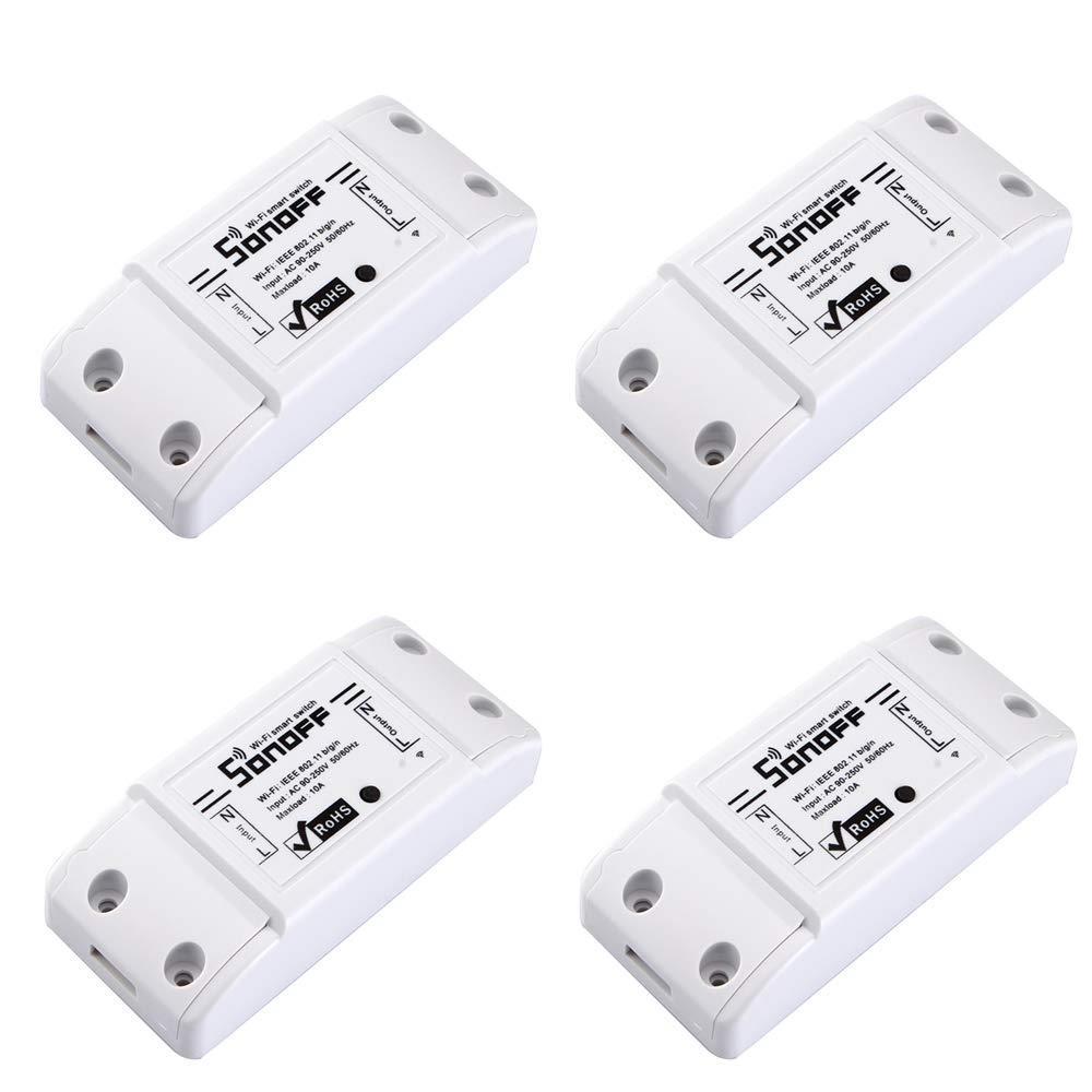 Sonoff Basic R2 Kablosuz 220v Akıllı Ev Röle Işık Zamanlayıcı 4'lü Paket
