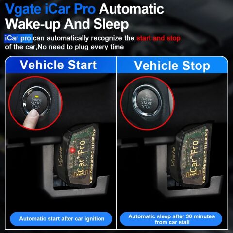 iCar Pro Vgate OBD2 Bluetooth Tarayıcı iOS/Android OBD Adaptörü Araç Kod Okuyucu Tarama Araçları