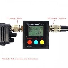 SW-102-UV Dijital VHF UHF Güç ve SWR Metre ve Frekans sayacı