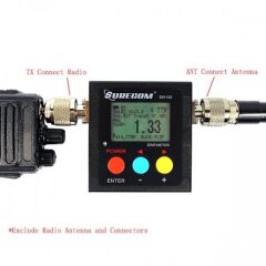 SW-102-UV Dijital VHF UHF Güç ve SWR Metre ve Frekans sayacı