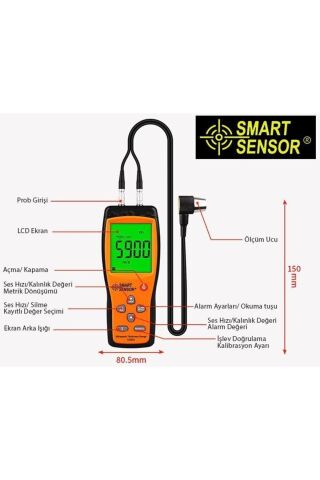 As 860 Ultrasonik Kalınlık Ölçer