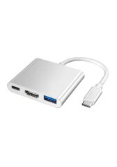 Anunnaki 4K Type-c Hdmı Görüntü Aktarım Kablosu Şarj Girişli Usb Hub 3.0